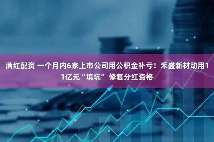 满红配资 一个月内6家上市公司用公积金补亏！禾盛新材动用11亿元“填坑” 修复分红资格