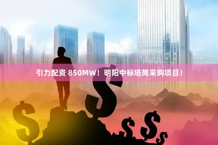 引力配资 850MW!明阳中标塔筒采购项目!